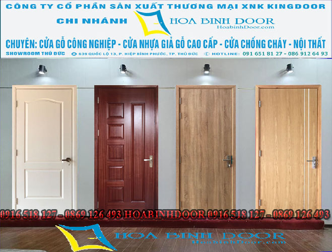 Cửa gỗ công nghiệp tại Đồng Tháp | Giá cửa gỗ HDF 1.950.000/bộ