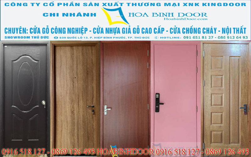 Nội, ngoại thất: Cửa gỗ MDF tại An Bình | Cửa gỗ ván ép V3