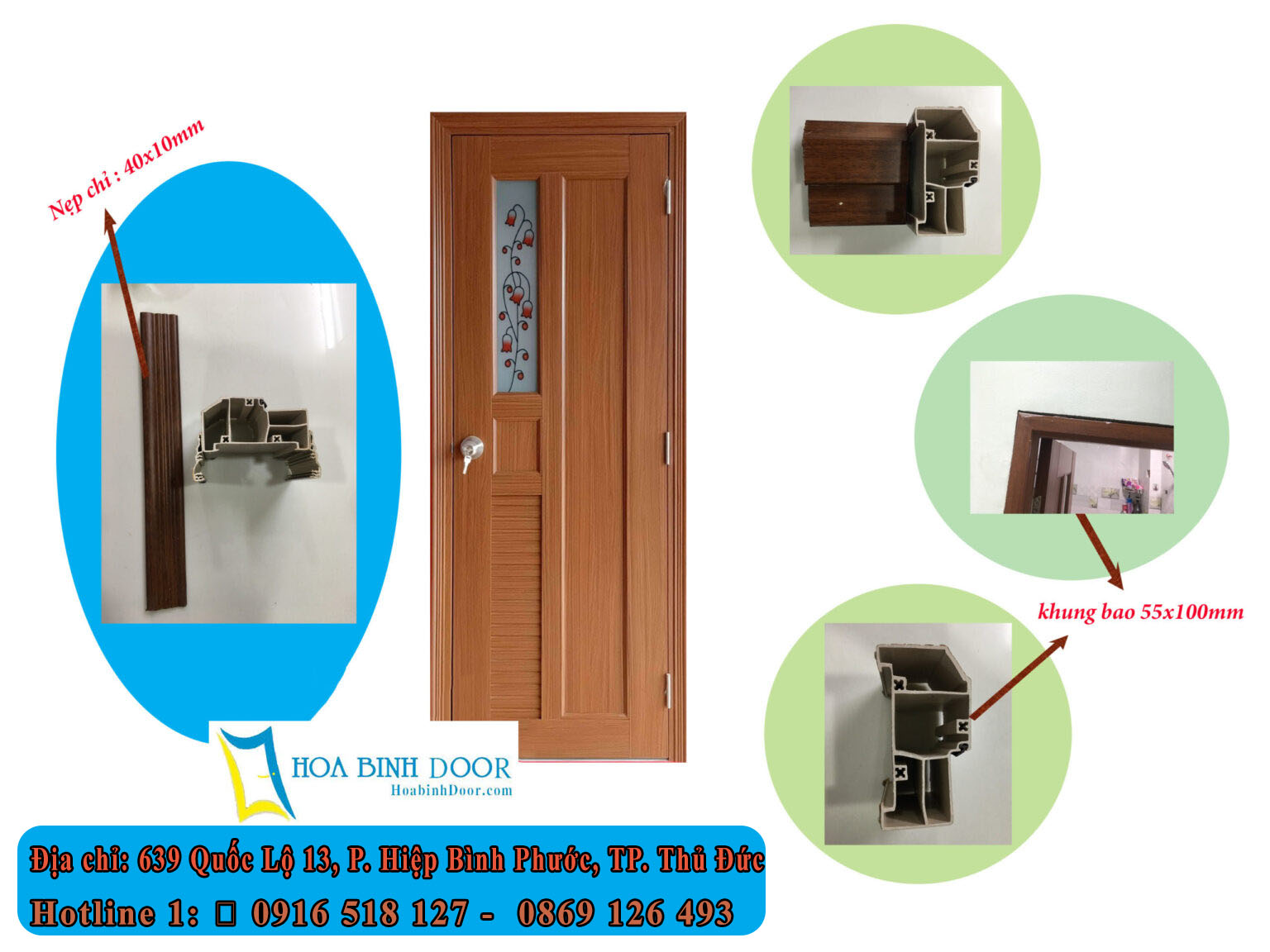 Nội, ngoại thất: Ưu điểm cửa nhựa đài loan – Cửa nhựa gỗ cao cấp Hoabinhdoor Cau-tao-cua-nhua-dai-loan-ghep-thanh