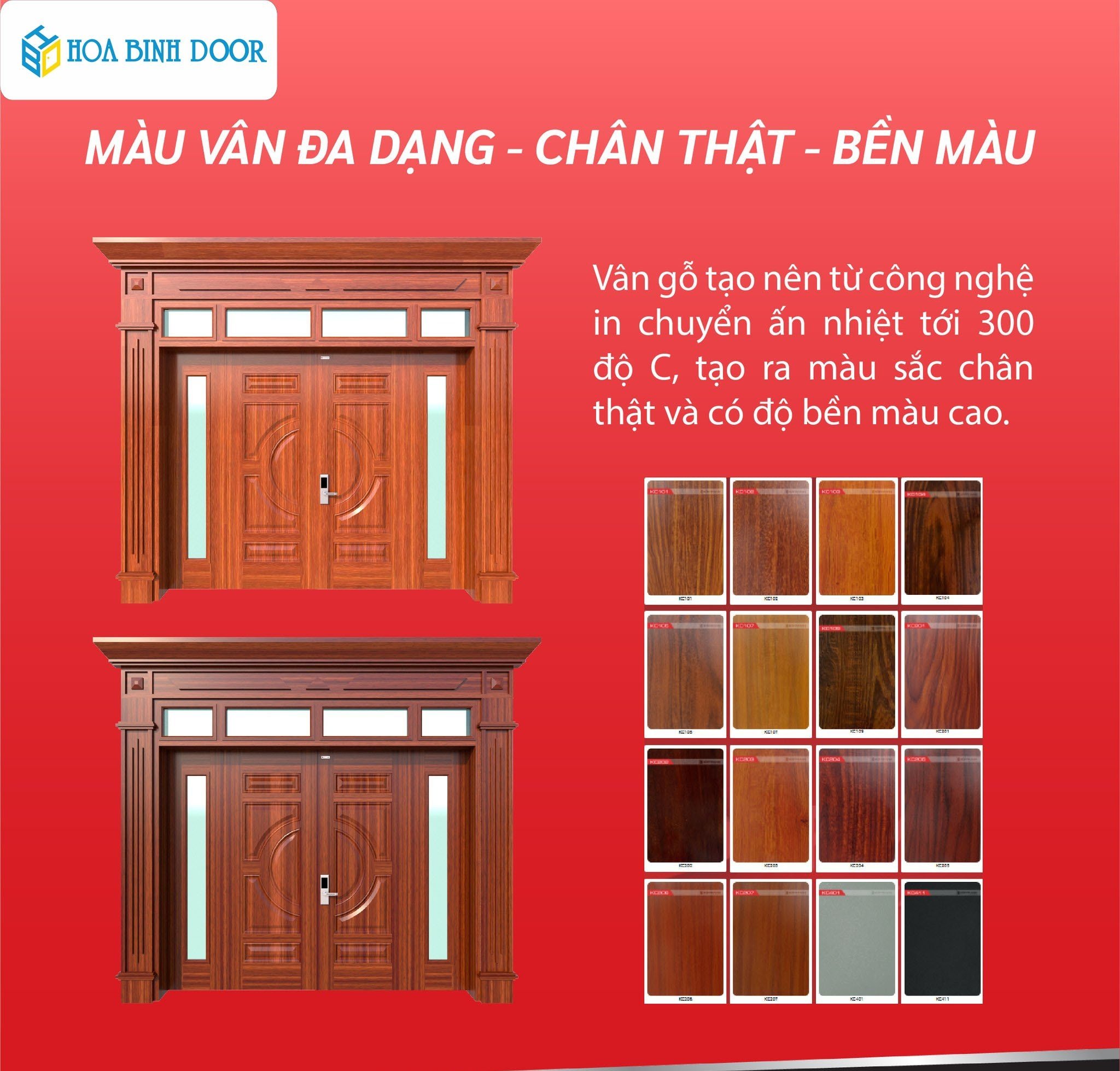 Giá cửa thép vân gỗ tại Bình Tân