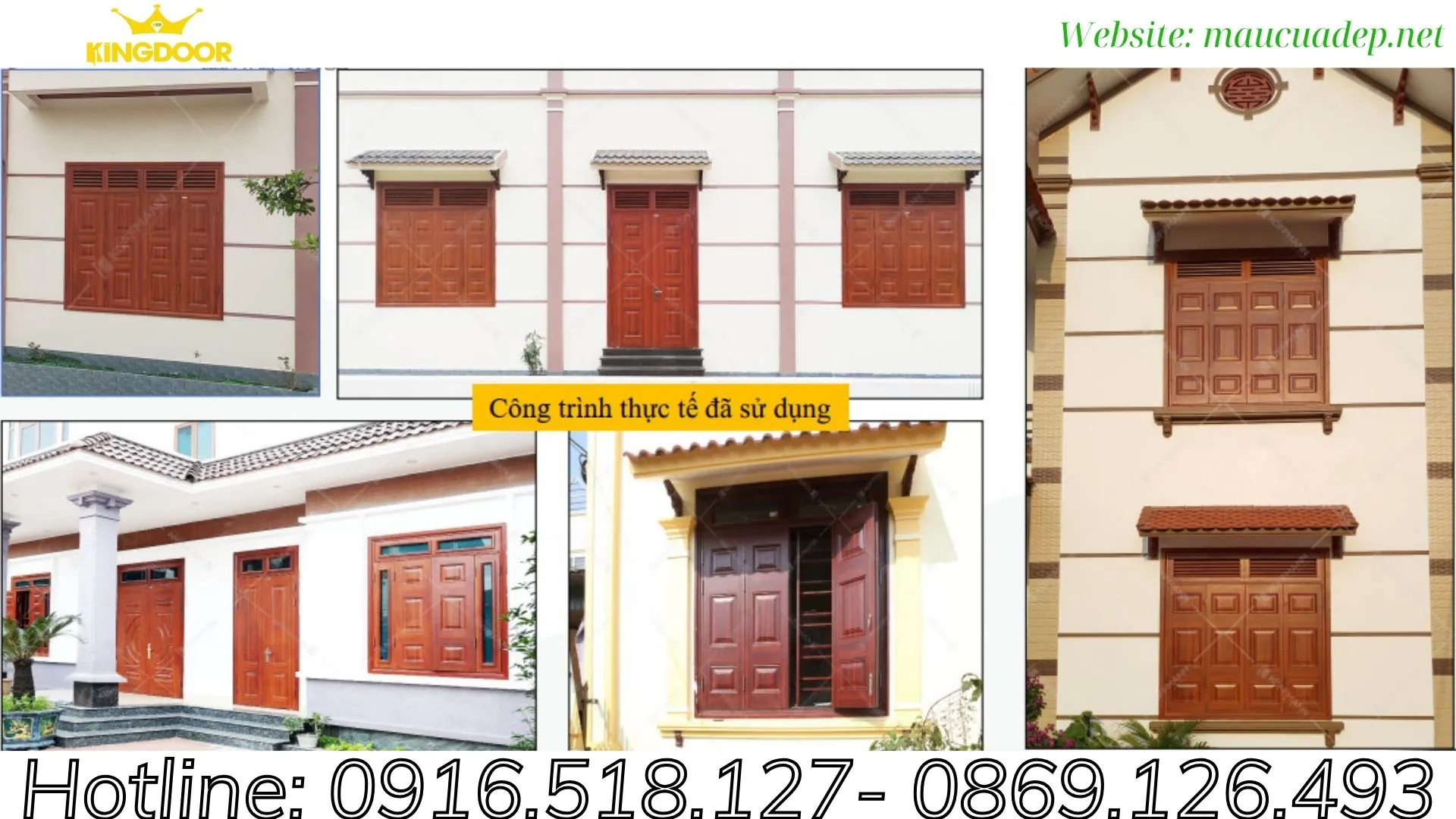 Cửa sổ thép vân gỗ tại Vĩnh Long