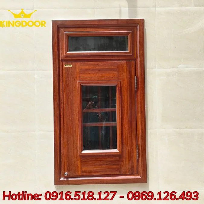 Cửa sổ thép vân gỗ tại Vĩnh Long