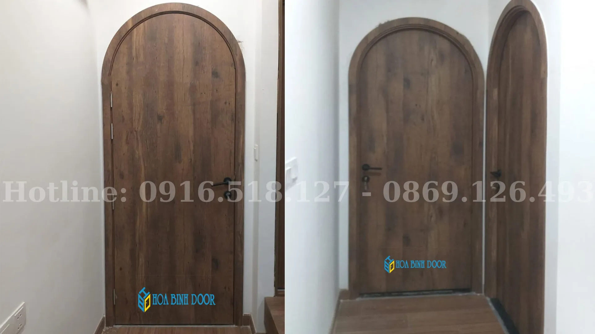 Báo giá cửa vòm gỗ công nghiệp đẹp