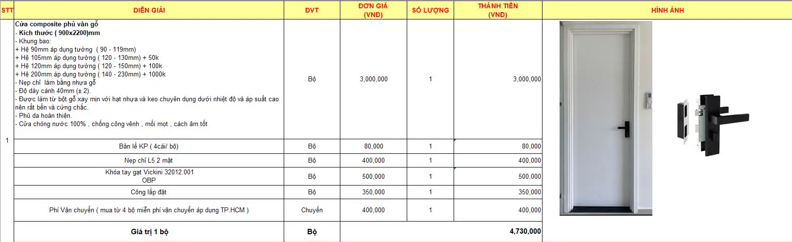 Cửa nhựa Composite tại quận 9