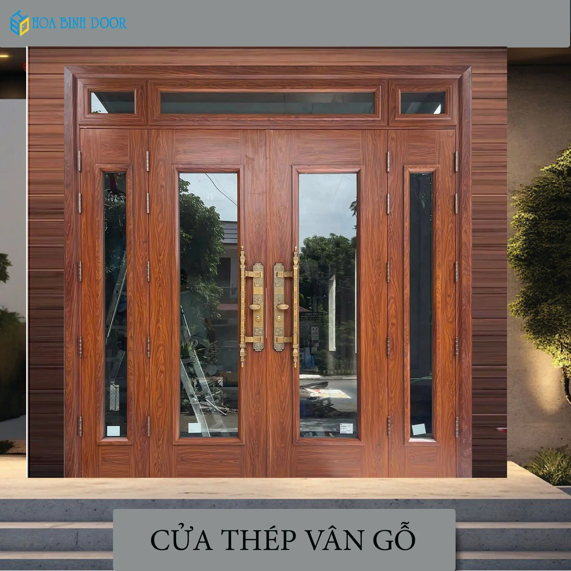 Báo giá cửa thép vân gỗ tại Lagi