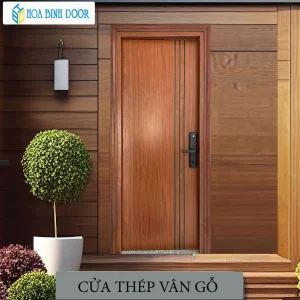 Cửa thép vân gỗ KG-1.08