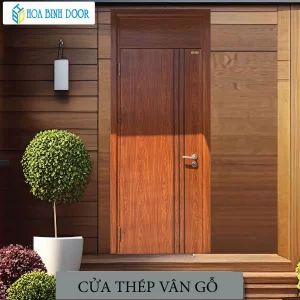 Cửa thép vân gỗ KG-1.08.1PT