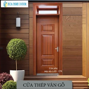 Cửa thép vân gỗ KG-1.03-1TK.2