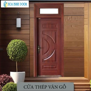 Cửa thép vân gỗ KG-1.01-1TK