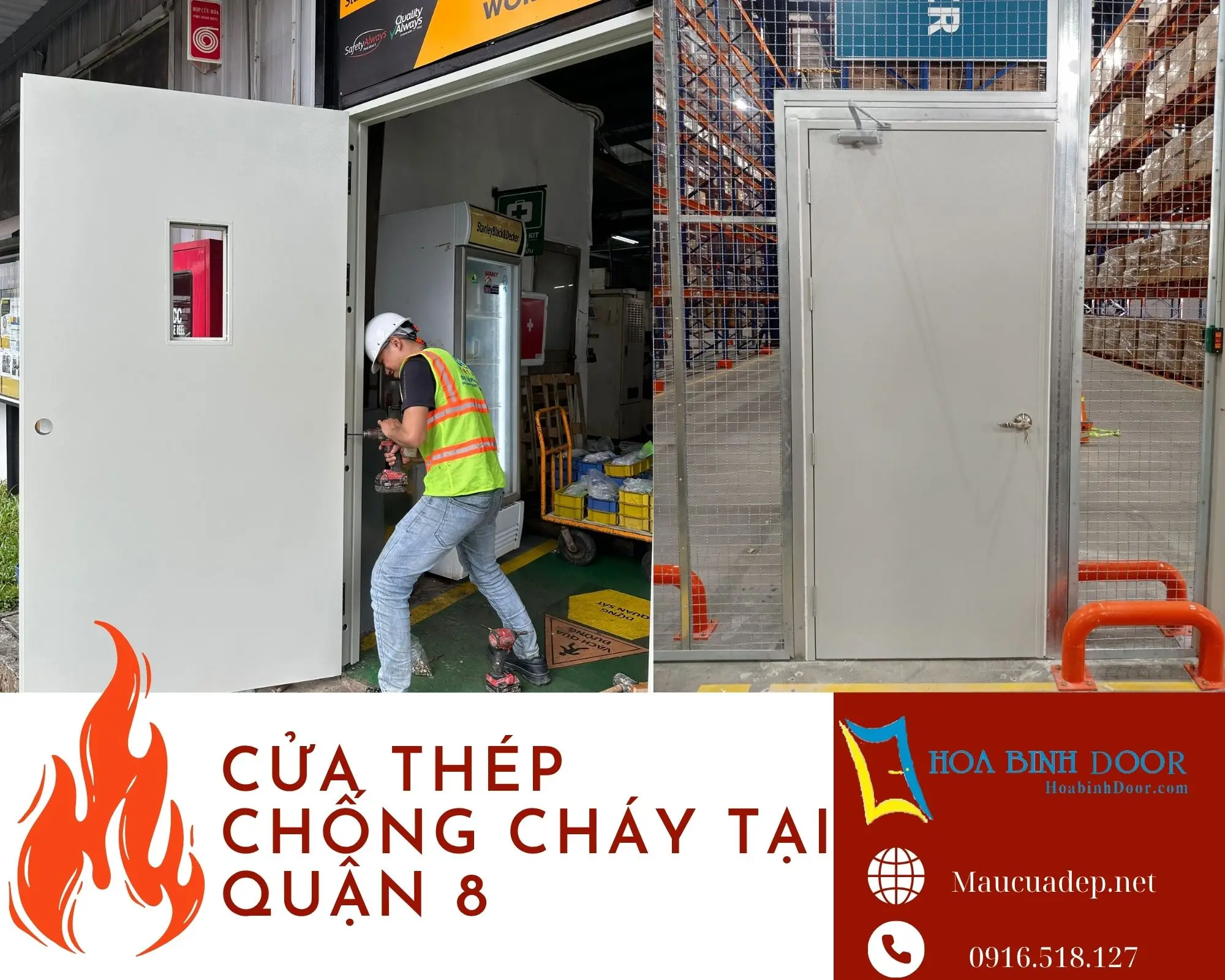 Cửa Thép Chống Cháy Tại Quận 8 | Giá Tốt – Đạt Chuẩn PCCC